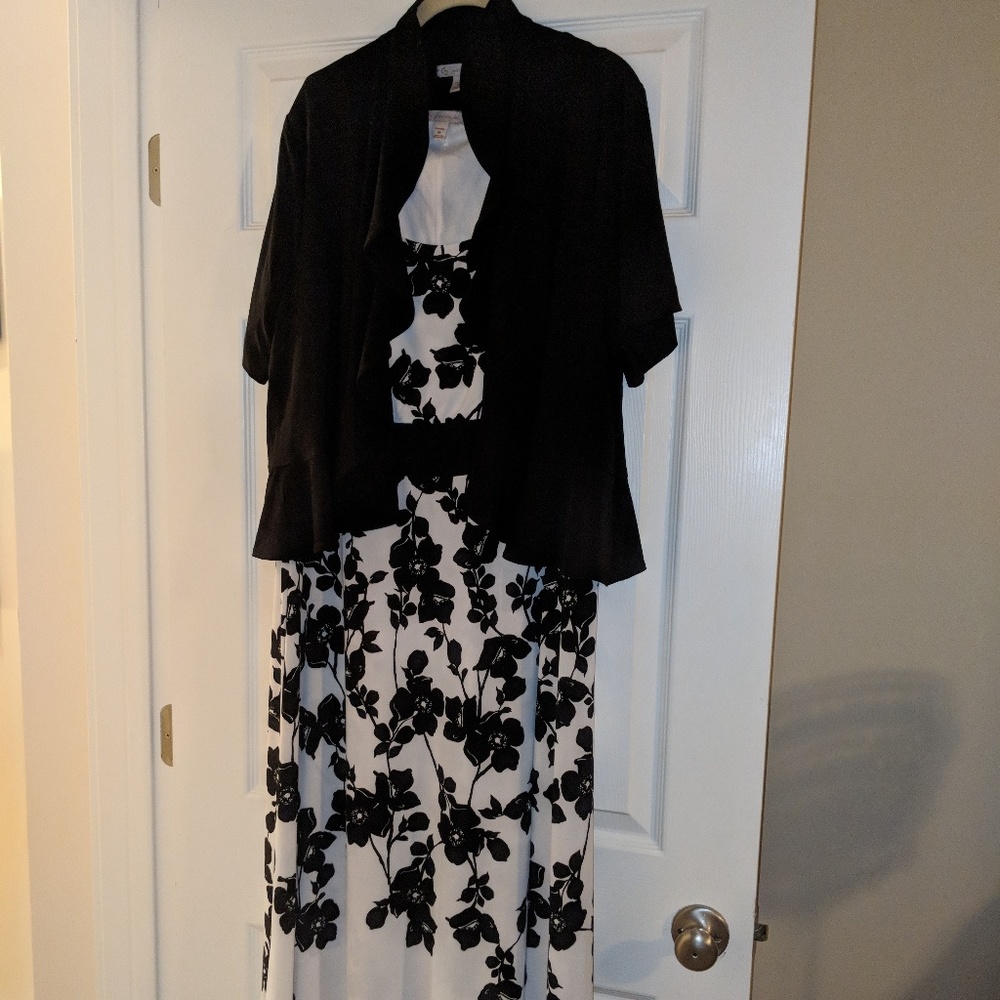 Women's Plus Size Dressbarn jacket dress 18w